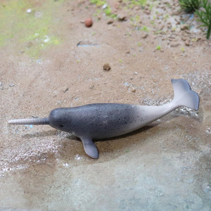 仿真海洋生物动物实心模型独角鲸一角鲸塑胶儿童认知玩具摆件