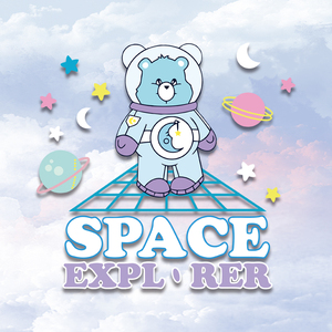 卡通动漫星球小熊潮流印花图案服装装饰贴耐水洗高温熨烫热转印