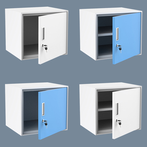 不锈钢单门带锁小柜子食品添加剂专用柜矮柜密码锁储物柜子桌上柜