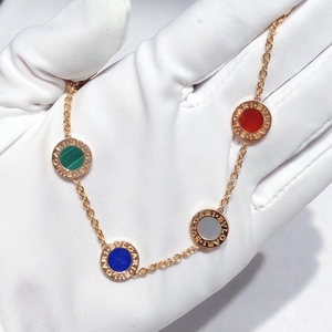 99新bvlgari宝格丽bb系列玫瑰金四色手链二手闲置