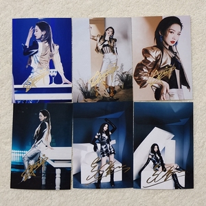 乐华家族12周年演唱会 孟美岐金子涵亲笔签名6寸照片 12寸海报