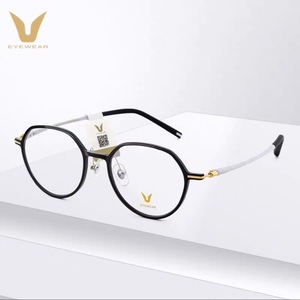 V牌眼镜框女时尚休闲韩版超轻微帕V2325U近视眼镜架可配度数镜片