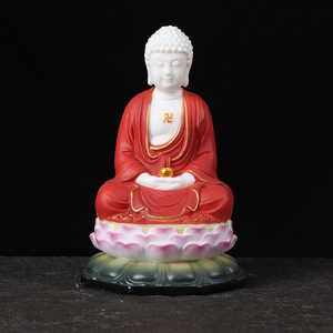 阿弥陀佛三宝佛神像陶瓷大日如来佛祖摆件客厅家居镇宅供奉保平安