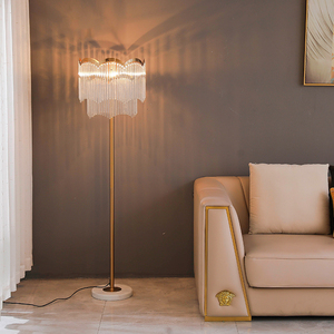 落地灯轻奢后现代法式客厅沙发边个性卧室床头创意酒店奢华水晶灯
