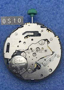 手表配件日本美优达OS10石英计时码表机芯多功能多针机芯