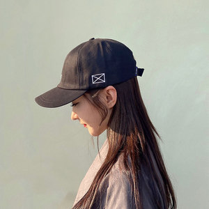 2021新款原创潮牌短檐韩国鸭舌帽软檐ace侧面方标滑板鸭舌帽子男