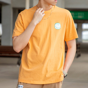 阿迪达斯 夏男短袖t恤正品小笑脸背后彩色印花休闲包邮 gp5789