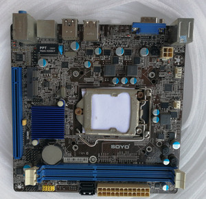soyo梅捷 sy-h61l-m ddr3电脑 1155针 迷你主板 17*17全固态 itx