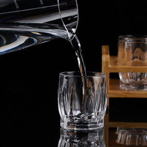 6只装50ml一两白酒杯创意烈酒杯一口吞杯家用大号玻璃白酒杯套装