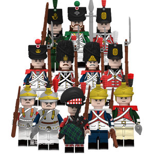 兼容乐高拿破仑战争瑞士荷兰西班牙意大利骑士兵拼装积木人仔玩具
