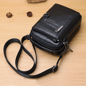 头层牛皮手机包男腰包真皮斜挎包男士单肩小包包多功能时尚手提包