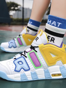 品牌特价皮蓬篮球鞋空军一号厚底篮球鞋高帮男女气垫青少年学生运