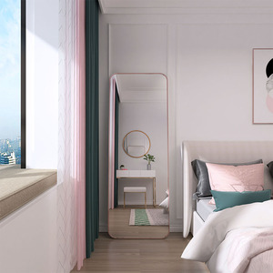 卧室全身穿衣镜落地镜子壁挂家用挂墙试衣镜学生宿舍可移动化妆镜