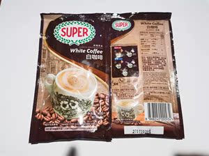 包邮 马来西亚进口SUPER炭烧   怡保炭烧速溶白咖啡40g*15包装