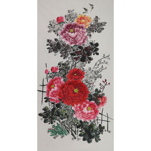 中国画牡丹画作品