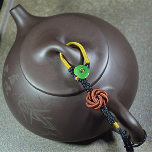 绳络坊 原创手工 高档编织茶壶绳 紫砂壶绳 茶杯绳石瓢壶绑绳