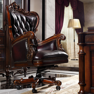 老板椅家用实木欧式