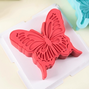 蝴蝶夫人慕斯蛋糕模具巧克力硅胶六寸网红燕尾蝶卡通艾素糖艺磨具