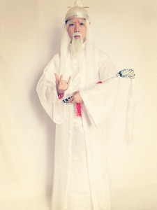 西游记服装道具太上老君太白金星服装假发太乙真人菩提老祖拂尘
