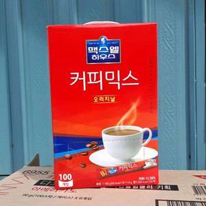 包邮韩国进口麦斯威尔Maxwell原味速溶三合一咖啡100条袋装红盒装