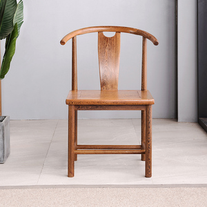 新中式实木餐椅家用鸡翅木靠背椅红木酒店会议包厢饭店餐桌椅子