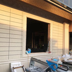 室外别墅外墙窗套线条瓷砖150x600乡村农村家用边框门框窗户欧式