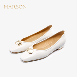 HARSON哈森女鞋高跟鞋2022春专柜促销通勤百搭羊皮女单鞋HS228109