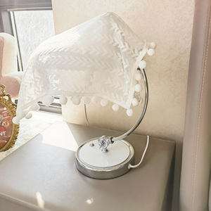 法式蕾丝白色家用台灯防尘盖巾豆浆机榨汁机茶具防尘罩方形遮挡帘