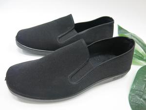 正宗老北京男式布鞋 纯黑底子 黑色的工作鞋 养脚透气 软底特殊用