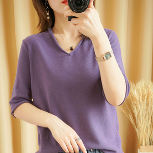 半袖线衣女