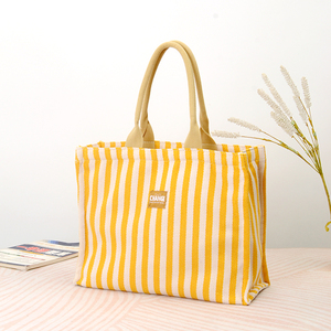 新款托特包通勤包大容量帆布袋大学生上课单肩包横款手提包大布袋