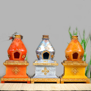 藏式烟供炉煨桑炉家用室内香炉供佛香薰炉食炉藏式树脂火供炉