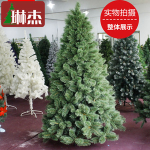 琳杰1.8米开花松针圣诞树圣诞节装饰圣诞树套餐1.5米橱窗节装饰树