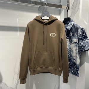 现货dior迪奥 22秋冬新款 cd刺绣男士连帽套头卫衣 113j698a0531