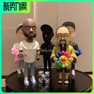 ow主理人virgil abloh公仔村上隆潮玩具摆件家居装饰优质手办礼物