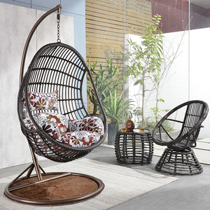 蛋壳静音吊篮藤吊椅家用吊兰室内休闲阳台秋千庭院户外网红摇篮椅