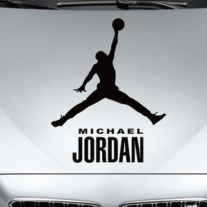 nba球星飞人乔丹汽车装饰贴纸个性车贴花反光搞笑改装拉花油箱贴