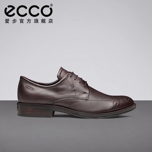 ecco爱步商务正装皮鞋男 复古男鞋休闲德比鞋 亨利