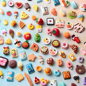 儿童食玩扭蛋散货迷你玩具小型创意可爱diy日本食完蛋糕冰淇淋