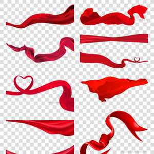 红飘带图片红丝带png免抠素材png透明模板红飘带红丝带飘带丝绸