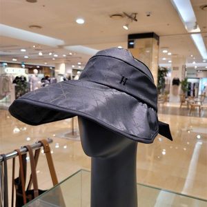 海外直邮hazzys哈吉斯21夏女出游百搭便携空顶防紫外线大檐遮阳帽