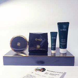 韩国正品ohui欧惠新款黑色黑金气垫套盒1正2替换提亮肤色瑕遮裸妆