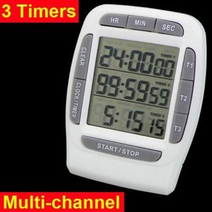 追日PS-370三组多通道计时器实验室倒计时器电子定时器提醒器秒表