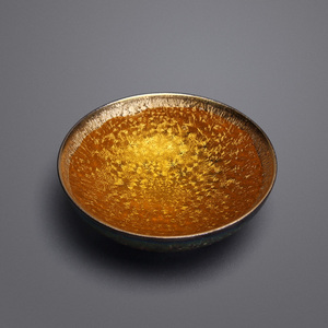 茗丰堂金茶杯陶瓷台湾窑变功夫天目盏主人杯单杯大号七彩鎏金杯m