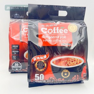 越南咖啡原装进口西贡三合一速溶咖啡粉炭烧咖啡50条原味900g包邮