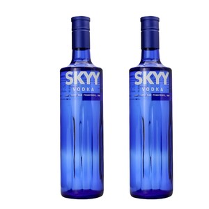 双支装  深蓝伏特加 蓝天伏特加原味 Skyy Vodka 750ml美国进口