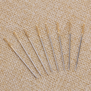 十字绣针配件绣花针11ct中格金尾针24号圆钝头3股4股线通用刺绣针