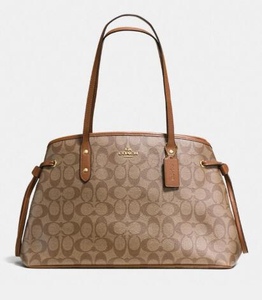 coach 寇驰 绝版鲶鱼包 抽绳包 单肩大包 三层有拉链 美国直邮