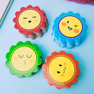 太阳花笑脸表情积分卡奖励卡小学幼儿园表扬卡片教师教学鼓励卡表扬卡