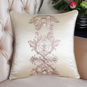 欧式沙发抱枕1014客厅大靠背靠垫床头靠背绣花现代轻奢抱枕
